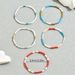 Minimalist style women's bead with personalized colorful rice beads, niche design, five piece bracelet set_ipsvogv.com