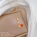 【 】 Fruit Cherry Fashion Light Luxury Charm Gorgeous Full Diamond Necklace Women's Versatile Clavicle Chain Titanium_ipsvogv.com