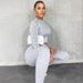 Women's Clothing Sports Long Sleeve Two Piece Set Casual Pant Suits Set_ipsvogv.com