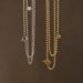 Medium To Long Sweater With Titanium Steel Gold-plated Overlay And OT Buckle Necklace, Trendy Women's Collarbone Chain_ipsvogv.com