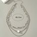 European And American Cross-border High-end Hip-hop Versatile Cuban Chain Trendy Pearl Men's Light Luxury Collarbone Chain_ipsvogv.com