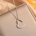 Niche Design Sense French Love Stainless Steel Gold Necklace Women's Colorless Versatile Collar Chain Jewelry_ipsvogv.com