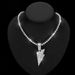 hot Selling Full Diamond Paper Airplane Alloy Pendant, Fashionable And Simple Hip-hop Cuban Chain Necklace_ipsvogv.com