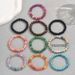 Geometric Fashion OL Women's Beaded Bracelet Set, Unique Colorful Natural Stone Design, Versatile Bracelet, Personalized_ipsvogv.com