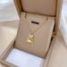 【 Full Body Titanium Steel 】 Love Little Bear Ultra Simple Wind Furnace Real Gold Necklace Female INS Mesh Red Collar_ipsvogv.com