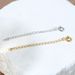 S925 sterling silver necklace bracelet with long tail chain extension chain 5cm_ipsvogv.com