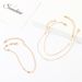 alloy anklet thick chain suit women's simple fashion temperament anklet three-piece set_ipsvogv.com