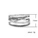 New simple splicing Thai silver entangled silk knot love couple tail ring personalized diamond jewelry_ipsvogv.com