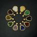 Mini Gold Stainless Steel Smooth Surface Colorful Glass Ornament Big Belly Maitreya Buddha Pendant_ipsvogv.com