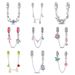 Women's Jewelry Couple Sun And Moon Safety Chain Charm Pendant Beads DIY Jewelry Accessories Bracelet Necklace Copper Plated Silver_ipsvogv.com