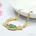 Unisex Natural A Grade Jade Bracelet Blue Water Leaf Bracelet Jade_ipsvogv.com