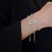 Square Zircon Adjustable Bracelet Women's Simple Light Luxury Bracelet Personalized Temperament High End Feeling Bracelet_ipsvogv.com