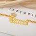 Exaggerated Personality Fashion With Diamond Crown Letter Pendant Short Necklace_ipsvogv.com