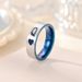 New Titanium Steel Couple Playing Card K Q Valentine's Day Ring Handicraft_ipsvogv.com
