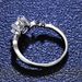 S Pure Silver Mosang Stone Six Claw Ring New Simple, Small, and High end Style_ipsvogv.com