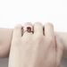 Sanjie Creative Shaped Women's New Rose Gold Inlaid With Red Zircon Ring_ipsvogv.com