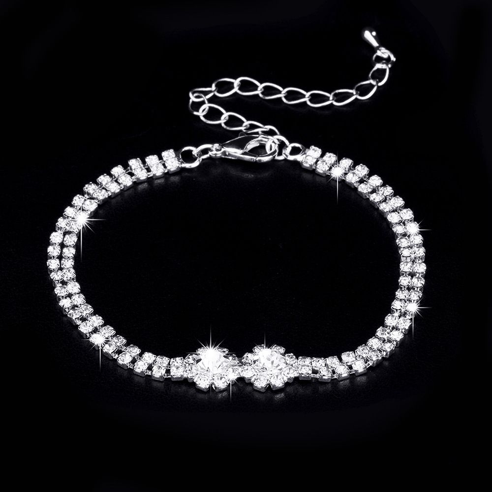 Luxury Diamond & Crystal Jewelry Set - Necklace, Earrings & Bracelet For Women_ipsvogv.com