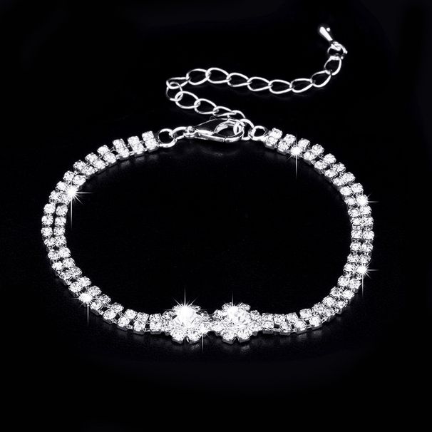 Luxury Diamond & Crystal Jewelry Set - Necklace, Earrings & Bracelet For Women_ipsvogv.com