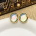 Qingdao Jewelry Moonlight Glass Irregular High end Earrings Exaggerate Earstuds Personality_ipsvogv.com