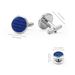Men's Cufflinks French Shirt Blue Round Fiber Cufflinks Cuff Nail Set Fiber Cufflinks_ipsvogv.com