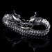 Trendy Fashionable Stainless Double Dragon Head Bracelet For Men, Titanium Steel Personalized And Domineering Cast_ipsvogv.com