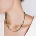 Women's Jewelry Set Fashion Emerald Broken Silver Necklace Light Luxury Emerald Clavicle Necklace Does Not Fade Female All Match High End Jewelry_ipsvogv.com