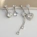 Love stainless steel Belly button ring set umbilical ring body piercing jewelry Belly button rings 4-piece set_ipsvogv.com