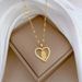 Love 【 】 Head Light Luxury Charm Gorgeous Full Diamond Necklace Women's Versatile Clavicle Titanium Steel Chain 【 】_ipsvogv.com