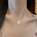Body 【 Full Titanium Steel 】 Extremely Simple And Stylish Xizi Round Brand Furnace Genuine Gold Necklace For Women 【 】_ipsvogv.com