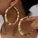 Women’s Jewelry Set Fashion Personality Women's Earrings Hip Hop Circle Bamboo Earrings Exaggerated Design All Match Niche Earrings_ipsvogv.com