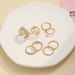 New Jewelry Fried Dough Twists Diamond Inlaid Slotted 8-piece Joint Ring Set_ipsvogv.com