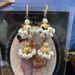 Fashion Accessories Made Of Antique Gold, Heavy Industry Necklace, Earrings, Pearl Series, Woven Set, Niche And_ipsvogv.com