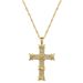 【 Titanium Steel 】 Bundled With A Cross, Light And Luxurious Temperament, Gorgeous Full Diamond Necklace, Versatile For_ipsvogv.com