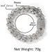 New Style 15MM Baguette Cuban Link Iced Out Braces 14k White Gold Icy Cubic Zirconia Jewelry 7inch 8inch Hiphop_ipsvogv.com