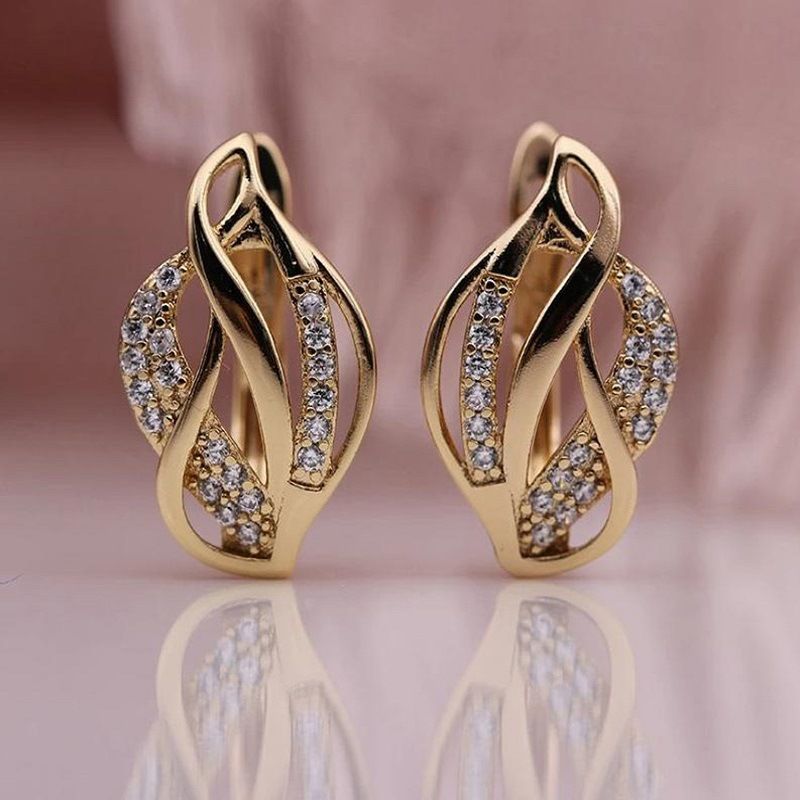 Cao Shi's Korean Version Personality Versatile Fried Dough Twists Weave Irregular Metal Sense Hollow Out Design Female_ipsvogv.com