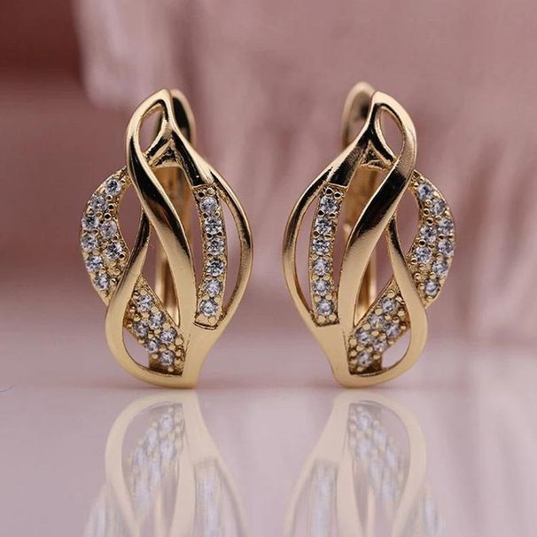 Cao Shi's Korean Version Personality Versatile Fried Dough Twists Weave Irregular Metal Sense Hollow Out Design Female_ipsvogv.com