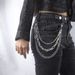Men And Women's Jewelry Cool Street Pants Chain Multi Layer Chain Metal Feel Advanced Punk Boyfriend Style With Jeans Short Skirt_ipsvogv.com