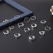 New Open Joint Ring With Diamond Inlay, Simple Snake Shaped Small Flower And Leaf Set Of 14 Pieces_ipsvogv.com