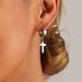 Fashion Punk Cross Ear Clips Ear Buckles Men's And Women's, Hip Hop Trend Geometric Earrings Pendant Earrings_ipsvogv.com