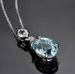 Clara Blue Treasure Pendant With Women's Diamonds, Colorful Necklace, Valentine's Day Gift Jewelry_ipsvogv.com