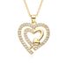 Simple Zircon Micro Inlaid Heart Shaped Pendant Necklace Female INS Niche Light Luxury Temperament All Match Love Clavicle Chain_ipsvogv.com