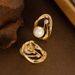 Small Niche Design Pearl Ear Buckle, Internet Famous Diamond Studded Super Sparkling Zircon Gold Temperament, Simple And_ipsvogv.com