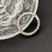 Stainless Double Woven Cuban Chain Steel Color, Simple And Fashionable Trendy Ring, Multiple Sizes_ipsvogv.com