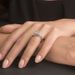 Three Heroes Strength New Princess Square Diamond Engagement Ring Women's Zircon Jewelry_ipsvogv.com