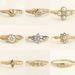 Sanjieins Internet Celebrity Simple And Fashionable Gold Ring Creative Classic Zircon Women's Jewelry_ipsvogv.com