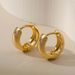 Earrings Plain Hoop Ear Buckles Round Copper Plated K Gold Earrings Small Earrings For Ear Holes_ipsvogv.com