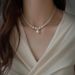 Great Looking Shi Family Baby Pearl Gradient Collarbone Chain, Broken Silver Necklace, Women's Niche, Light Luxury,_ipsvogv.com