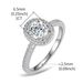 Sterling silver pigeon egg oval wrapped Mo Sang stone ring female hand jewelry _ipsvogv.com