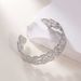 Jewelry Bamboo Joint Inlaid Creative Elegant Light Luxury Open Stainless Steel Gold-Plated Bracelet For Women_ipsvogv.com