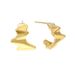 S925 Sterling Silver Irregular Wave Earrings Women's All-match Light Luxury Design Retro Earrings_ipsvogv.com